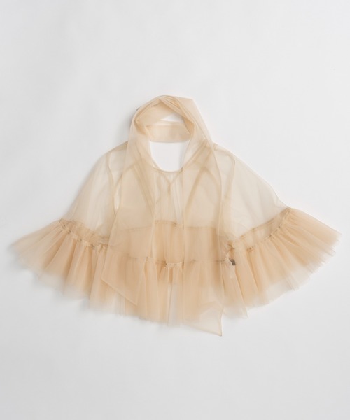 MAISON SPECIAL(メゾンスペシャル)の「Multiway Sheer Top/マルチウェイシアートップ(シャツ/ブラウス・レディース・グリーン/ベージュ/ブラック・FREE)」の19枚目の写真