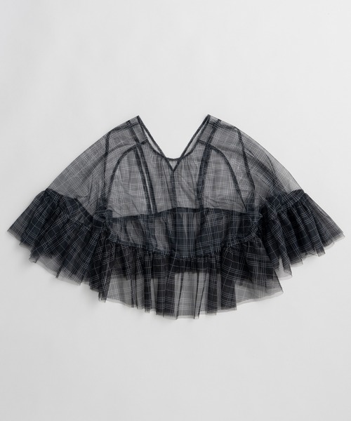 MAISON SPECIAL(メゾンスペシャル)の「Multiway Sheer Top/マルチウェイシアートップ(シャツ/ブラウス・レディース・グリーン/ベージュ/ブラック・FREE)」の18枚目の写真