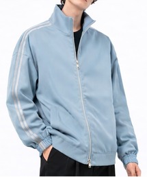 Dalfwin（ダールフィン）の「スタンドネック トラックジャケット ルーズシルエット ジップブルゾン（ジャージ）」