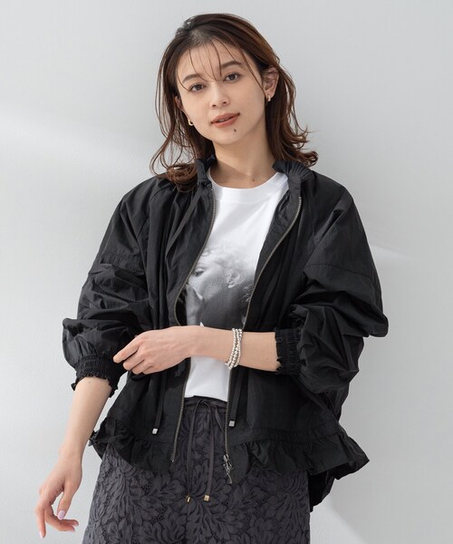 UNTITLED（アンタイトル）の「【MARILYN MOON】プリーツマリンブルゾン（ブルゾン・レディース・ブラック・02）」の13枚目の写真