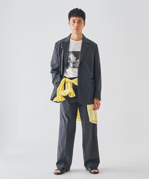 EDIFICE（エディフィス）の「モダン サッカー 2B ジャケット（テーラードジャケット・メンズ・グリーン/ブラック・44/46/48）」の4枚目の写真