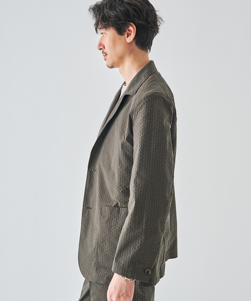 EDIFICE（エディフィス）の「モダン サッカー 2B ジャケット（テーラードジャケット・メンズ・グリーン/ブラック・44/46/48）」の18枚目の写真