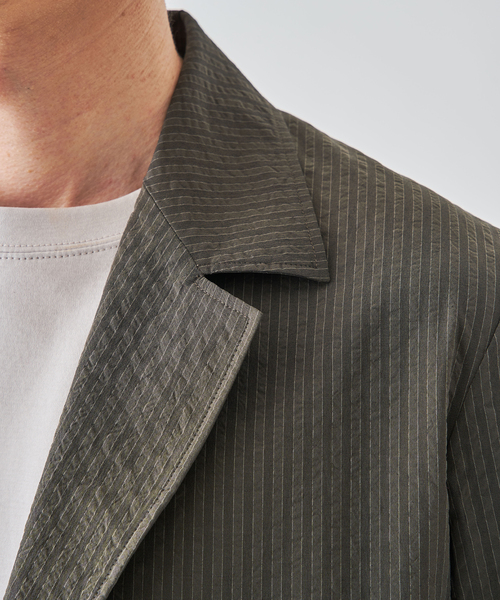 EDIFICE（エディフィス）の「モダン サッカー 2B ジャケット（テーラードジャケット・メンズ・グリーン/ブラック・44/46/48）」の20枚目の写真