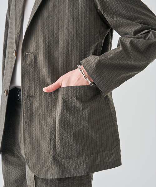 EDIFICE（エディフィス）の「モダン サッカー 2B ジャケット（テーラードジャケット・メンズ・グリーン/ブラック・44/46/48）」の21枚目の写真