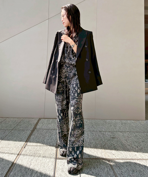 Couture d'adam（クチュールドアダム）の「【COUTURE D'ADAM/クチュールドアダム】別注Bandana College Print Pants（その他パンツ・レディース・ブラック・FREE）」の7枚目の写真