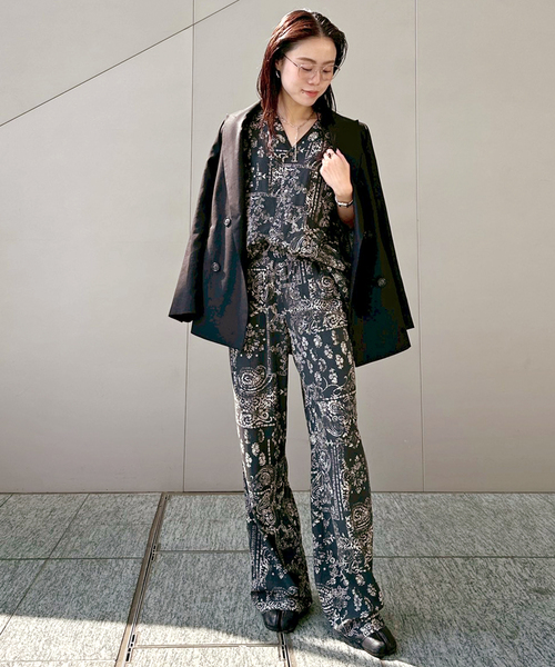 Couture d'adam（クチュールドアダム）の「【COUTURE D'ADAM/クチュールドアダム】別注Bandana College Print Pants（その他パンツ・レディース・ブラック・FREE）」の8枚目の写真
