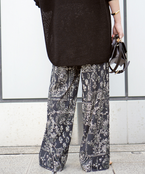 Couture d'adam（クチュールドアダム）の「【COUTURE D'ADAM/クチュールドアダム】別注Bandana College Print Pants（その他パンツ・レディース・ブラック・FREE）」の17枚目の写真