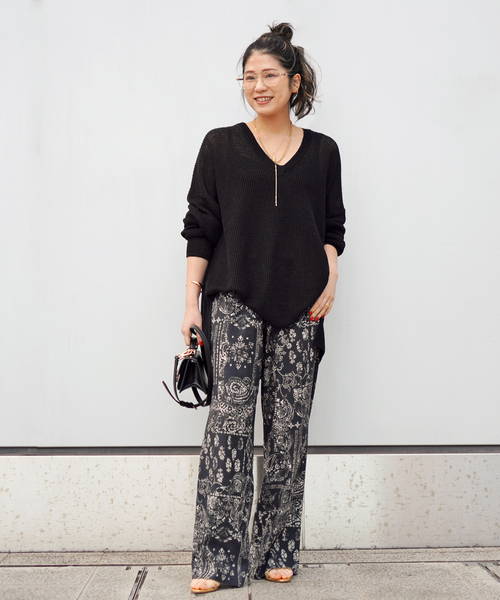 Couture d'adam（クチュールドアダム）の「【COUTURE D'ADAM/クチュールドアダム】別注Bandana College Print Pants（その他パンツ・レディース・ブラック・FREE）」の18枚目の写真