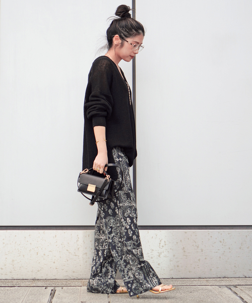 Couture d'adam（クチュールドアダム）の「【COUTURE D'ADAM/クチュールドアダム】別注Bandana College Print Pants（その他パンツ・レディース・ブラック・FREE）」の19枚目の写真