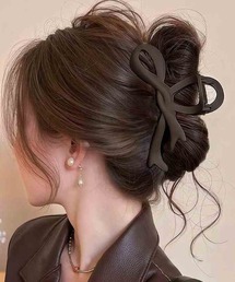 boemy（ボエミー）の「シンプルリボンヘアクリップ（バレッタ/ヘアクリップ）」