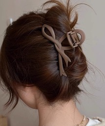 boemy（ボエミー）の「シンプルリボンヘアクリップ（バレッタ/ヘアクリップ）」