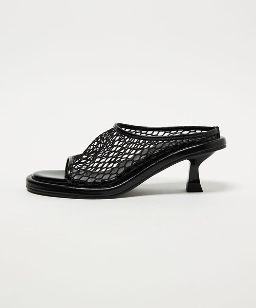 SY UNITED ARROWS（シーユナイテッドアローズ）の「＜SY＞フィッシュネットミュール サンダル55↑（サンダル・レディース・ワインレッド/ブラック・23cm/23.5cm/24cm/24.5cm/25cm/22cm/22.5cm）」の2枚目の写真