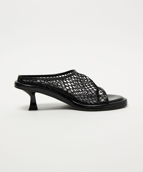 SY UNITED ARROWS（シーユナイテッドアローズ）の「＜SY＞フィッシュネットミュール サンダル55↑（サンダル・レディース・ワインレッド/ブラック・23cm/23.5cm/24cm/24.5cm/25cm/22cm/22.5cm）」の5枚目の写真