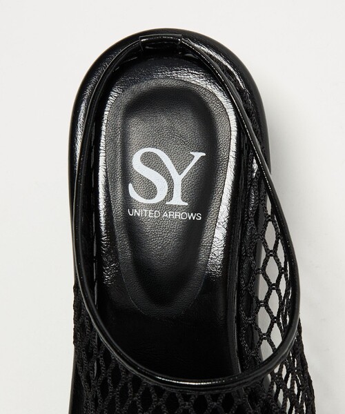 SY UNITED ARROWS（シーユナイテッドアローズ）の「＜SY＞フィッシュネットミュール サンダル55↑（サンダル・レディース・ワインレッド/ブラック・23cm/23.5cm/24cm/24.5cm/25cm/22cm/22.5cm）」の8枚目の写真