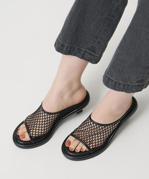 SY UNITED ARROWS（シーユナイテッドアローズ）の「＜SY＞フィッシュネットミュール サンダル55↑（サンダル・レディース・ワインレッド/ブラック・23cm/23.5cm/24cm/24.5cm/25cm/22cm/22.5cm）」の15枚目の写真