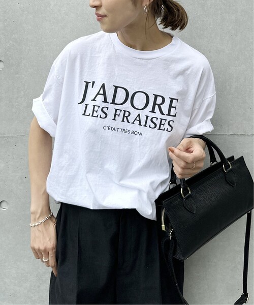 新品タグ付き☆フレームワーク ロゴT スピッアンドスパン ≪WEB限定 / 追加≫フレンチロゴTシャツ 2（Tシャツ/カットソー