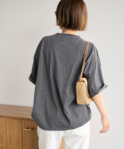 FRAMeWORK フレンチロゴTシャツ　グレー ≪WEB限定 / 追加予約≫フレンチロゴTシャツ 2（Tシャツ／カットソー