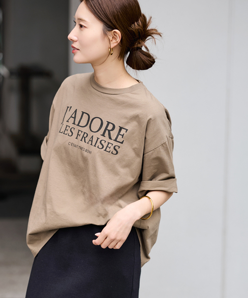 ≪WEB限定 / 追加≫フレンチロゴTシャツ 2（Tシャツ/カットソー