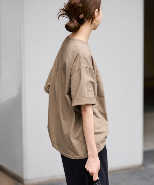 FRAMeWORK（フレームワーク）の「≪WEB限定 / 追加≫フレンチロゴTシャツ 2（Tシャツ/カットソー・レディース・ホワイト/モカ/チャコールグレー・FREE）」の21枚目の写真