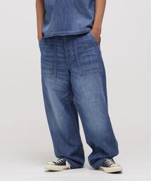 《AVIREX × UNIVERSAL OVERALL》NAVY POSTAL DENIM PANTS / デニムパンツ / アヴィレックス / ユニバーサルオーバーオール