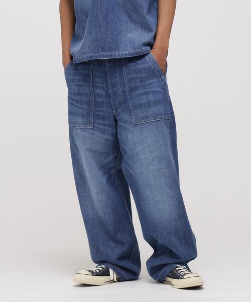 AVIREX（アヴィレックス）の「《AVIREX × UNIVERSAL OVERALL》NAVY POSYAL DENIM PANTS / デニムパンツ / アヴィレックス / ユニバーサルオーバーオール（デニムパンツ・メンズ・その他4/その他6・XL/L/M）」の2枚目の写真
