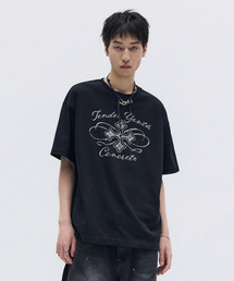 CELTIC CROSS HALF T BLACK