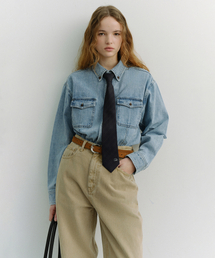 DUNST（ダンスト）の「STRIPED TIE_UDNE6E101_NAVY（ネクタイ）」