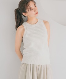 mysty woman | 変形編みニットノースリ 678698(ベスト)