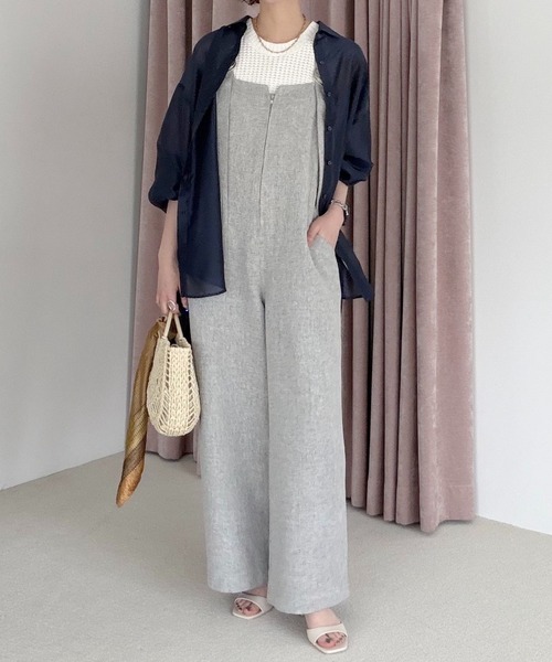 mysty woman（ミスティウーマン）の「変形編みニットノースリ 678698（ベスト・レディース・ブラック/レッド/オフホワイト・FREE）」の20枚目の写真