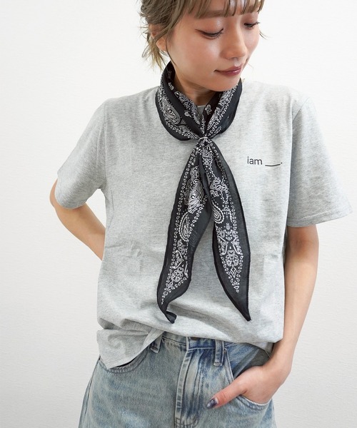 gossara(ゴサラ)の「【今売れてます】バンダナ柄スカーフ(ストール/ショール・レディース・ベージュ/ネイビー/ブラック・FREE)」の19枚目の写真