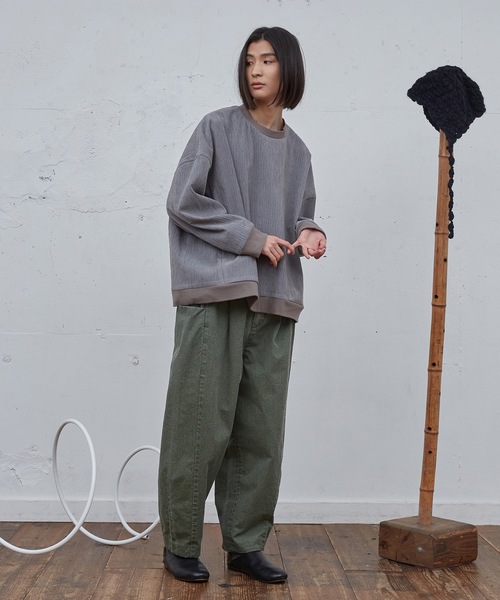 Dulcamara(ドゥルカマラ)の「ピグメントコーティング3サイドPT(デニムパンツ・メンズ・グリーン/ブラック・2/1/0)」の10枚目の写真