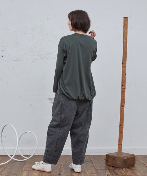 Dulcamara(ドゥルカマラ)の「ピグメントコーティング3サイドPT(デニムパンツ・メンズ・グリーン/ブラック・2/1/0)」の14枚目の写真