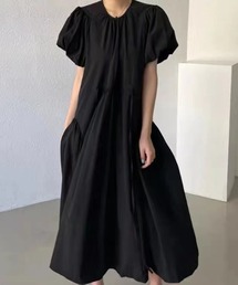 ナチュラル系デザイン シンプルロングワンピース