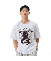 NTBC（エヌティービーシー）の「エレクトリックギターオーバーサイズ半袖Tシャツ_ホワイト（Tシャツ/カットソー）」