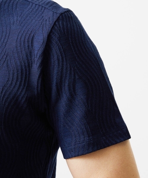 MICHEL KLEIN HOMME (ミッシェルクランオム)の「《日本製》スモーク柄クルーネック半袖カットソー(Tシャツ/カットソー・メンズ・ネイビー/ライトグレー/ピンク・MEDIUM/LARGE/X-LARGE)」の9枚目の写真