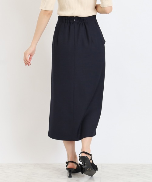 ASTORIA ODIER（アストリアオディール）の「ウエストリボンタイトスカート（スカート・レディース・ベージュ/ネイビー・SMALL/MEDIUM/LARGE）」の5枚目の写真