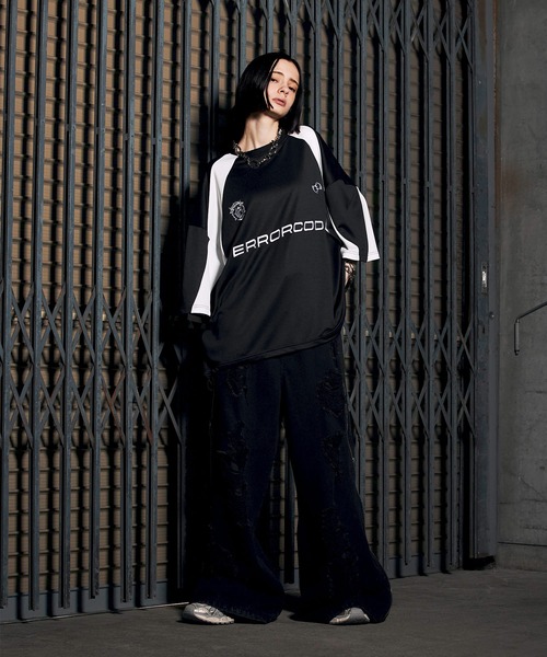 ERAR(エラー)の「【ERAR】オーバーサイズ配色クルーネックゲームデザインTシャツ(Tシャツ/カットソー・メンズ・チャコール/グレー/ブラック/ワイン・S/M/L/XL)」の22枚目の写真