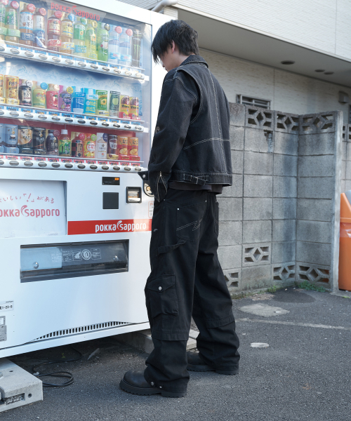 SUPERSUB(スーパーサブ)の「ヴィンテージフェイドステッチデニムジャケット - ウォッシュドブラック(デニムジャケット・レディース・その他・MEDIUM/LARGE)」の5枚目の写真