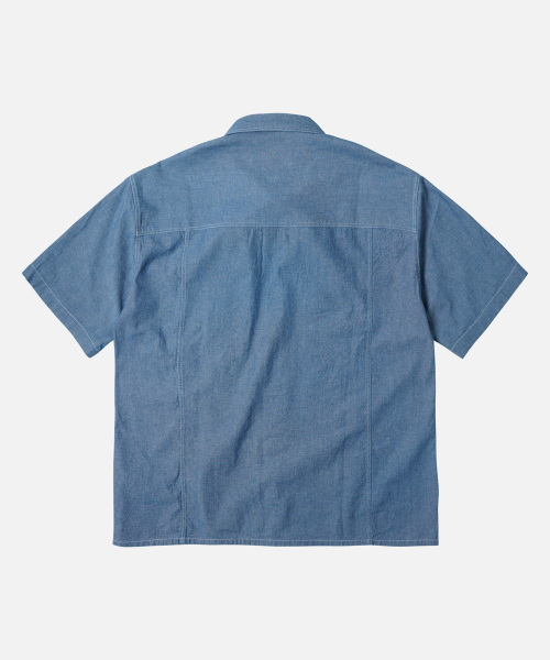FRIZMWORKS(フリズムワークス)の「CHAMBRAY BIG POCKET HALF SHIRT _ BLUE(シャツ/ブラウス・メンズ・その他・LARGE/MEDIUM/X-LARGE/SMALL)」の2枚目の写真