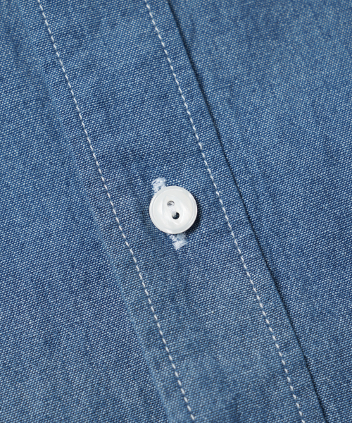 FRIZMWORKS(フリズムワークス)の「CHAMBRAY BIG POCKET HALF SHIRT _ BLUE(シャツ/ブラウス・メンズ・その他・LARGE/MEDIUM/X-LARGE/SMALL)」の4枚目の写真