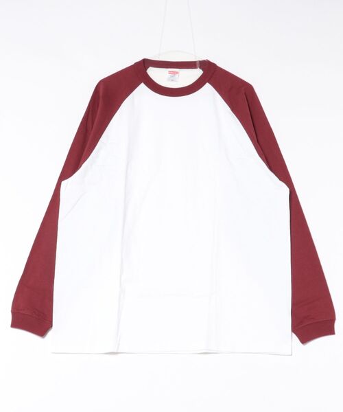 TONE SELECT WEAR（トーンセレクトウェア）の「United Athle(ユナイテッドアスレ) 5.6オンス ラグラン ロングスリーブ Tシャツ（1.6インチリブ） 長袖Tシャツ メンズ (5048-01) (504801)【504801】（Tシャツ/カットソー・メンズ・グリーン系その他2/ブラック/ネイビー/バーガンディー・X-LARGE/LARGE）」の4枚目の写真