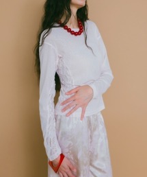 sahara（サハラ）の「Side Lace Top/サイドレースデザイントップス（Tシャツ/カットソー）」