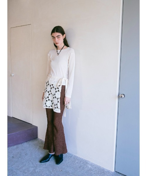sahara(サハラ)の「Side Lace Top/サイドレースデザイントップス(Tシャツ/カットソー・レディース・ブラック/アイボリー/ピンク/ブラウン・FREE)」の16枚目の写真