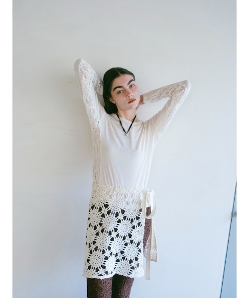 sahara(サハラ)の「Side Lace Top/サイドレースデザイントップス(Tシャツ/カットソー・レディース・ブラック/アイボリー/ピンク/ブラウン・FREE)」の15枚目の写真