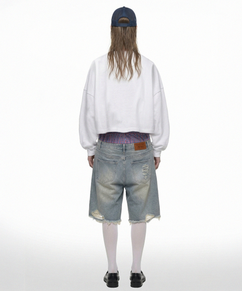 PRINOAR（プリノア）の「リファインドヒューズ ヘビーウェイトクロップ長袖Tシャツ - ホワイト（Tシャツ/カットソー・レディース・ホワイト・MEDIUM/LARGE/X-LARGE）」の17枚目の写真