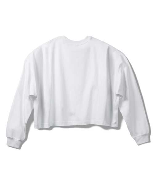 PRINOAR（プリノア）の「リファインドヒューズ ヘビーウェイトクロップ長袖Tシャツ - ホワイト（Tシャツ/カットソー・レディース・ホワイト・MEDIUM/LARGE/X-LARGE）」の11枚目の写真
