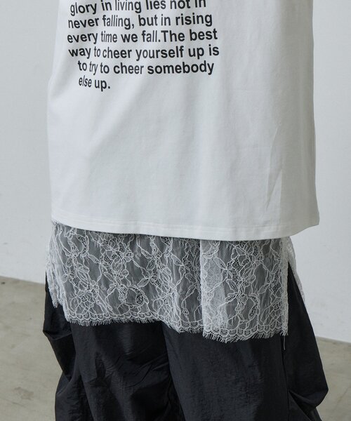 goocy(グーシー)の「【接触冷感】テキストプリントT(Tシャツ/カットソー・レディース・ブラック/グレー/ホワイト・FREE)」の10枚目の写真