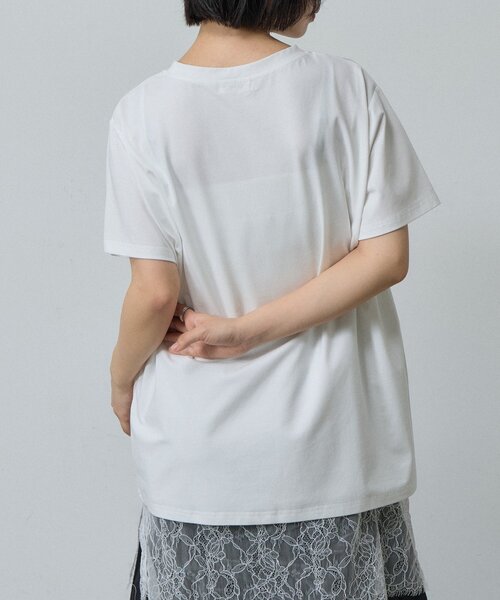goocy(グーシー)の「【接触冷感】テキストプリントT(Tシャツ/カットソー・レディース・ブラック/グレー/ホワイト・FREE)」の11枚目の写真