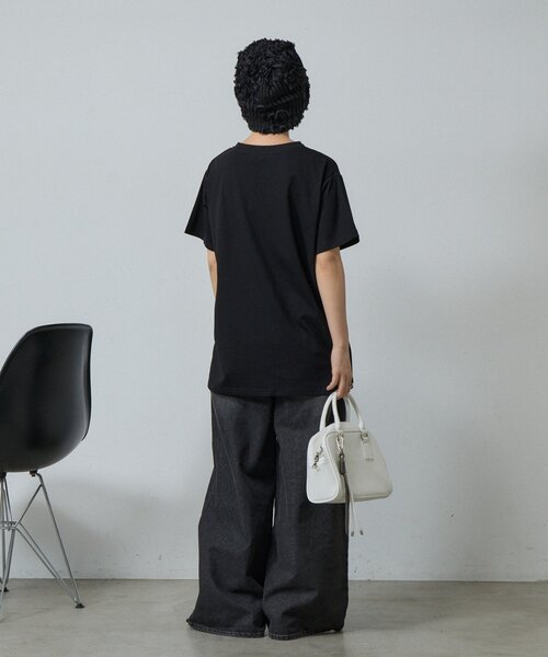 goocy(グーシー)の「【接触冷感】テキストプリントT(Tシャツ/カットソー・レディース・ブラック/グレー/ホワイト・FREE)」の19枚目の写真
