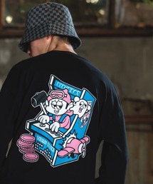 【SIDEWAY STANCE】レトロゲーム 長袖Tシャツ